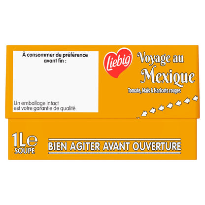 Soupe Voyage au Mexique Tomate Maïs et Haricots Rouges LIEBIG 