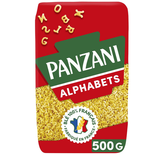 Pâtes Alphabets Potage PANZANI le paquet de 500g