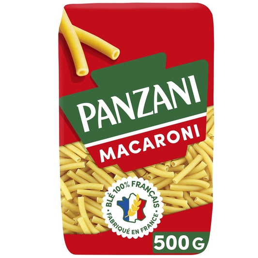 Pâtes Macaroni PANZANI le paquet de 500g