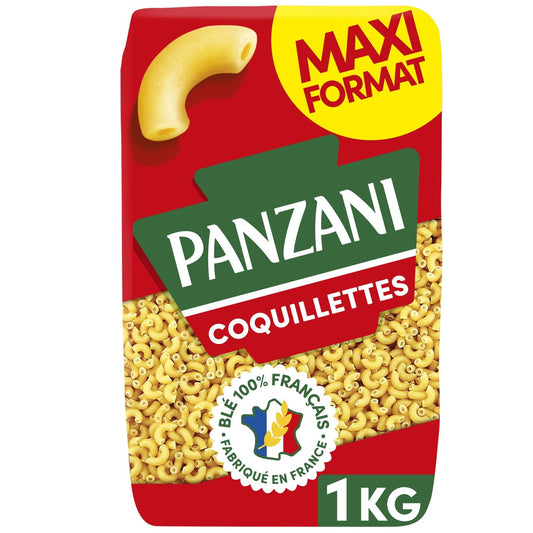 Pâtes Coquillettes PANZANI le paquet de 1kg