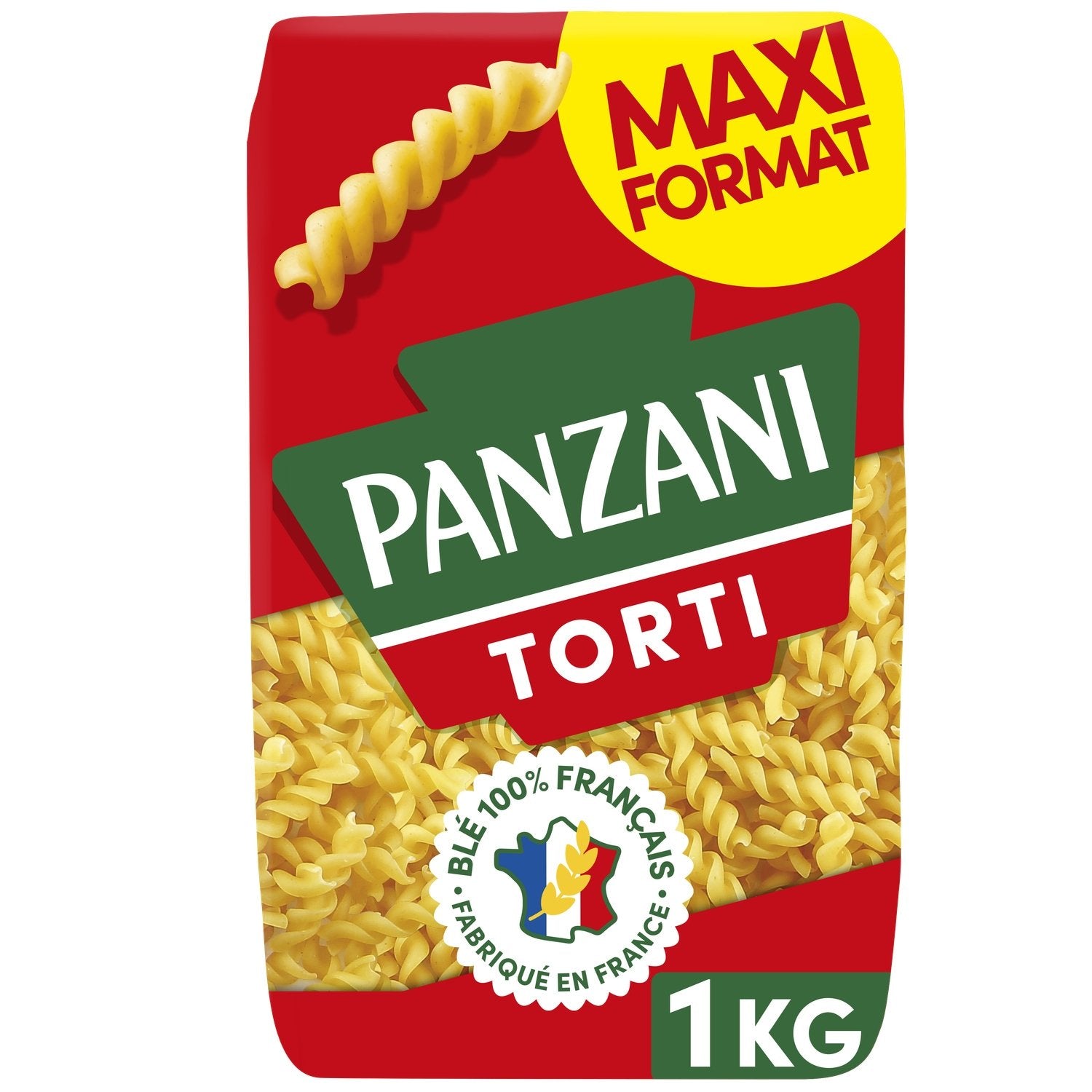 Pâtes Torti PANZANI le paquet de 1kg