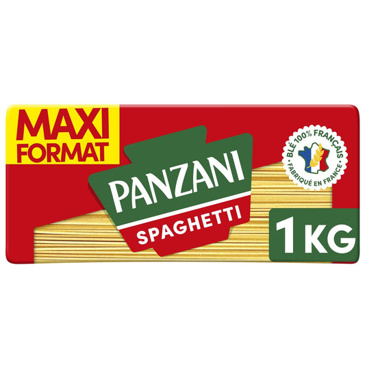 Pâtes Spaghetti PANZANI le paquet de 1kg