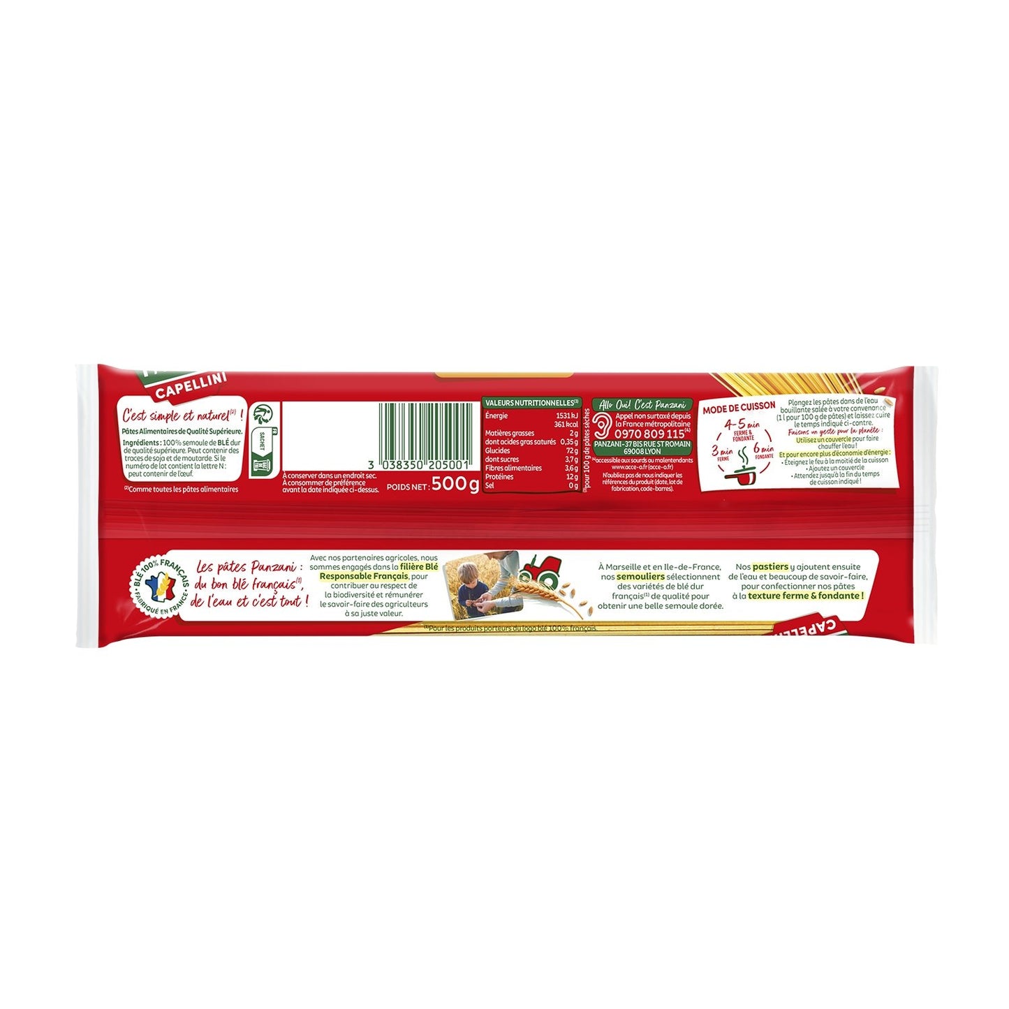 PANZANI Capellini Pasta