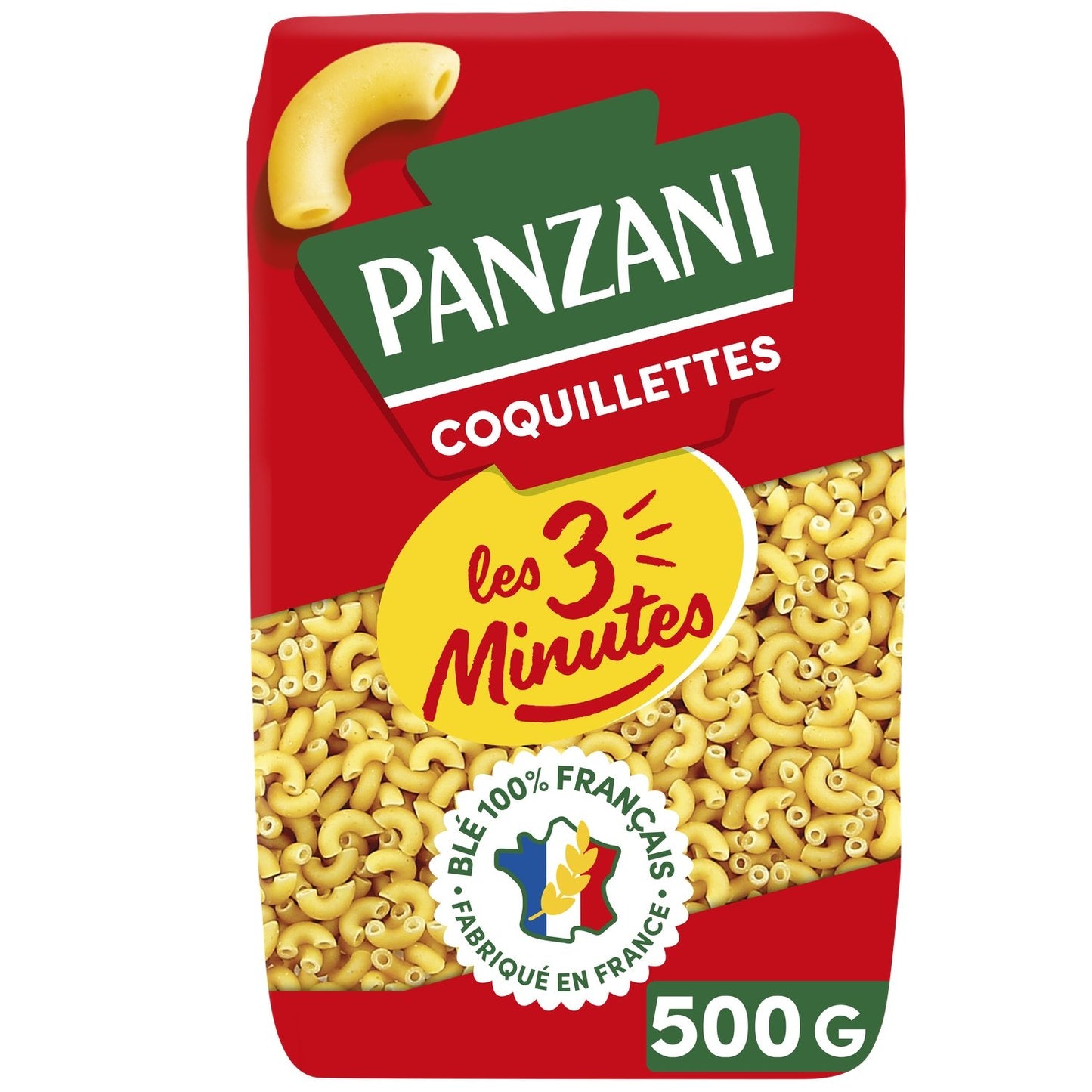 Pâtes Coquillettes les 3 Minutes PANZANI