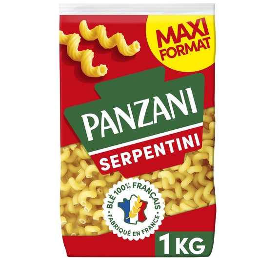 Pâtes Serpentini PANZANI le paquet de 1kg