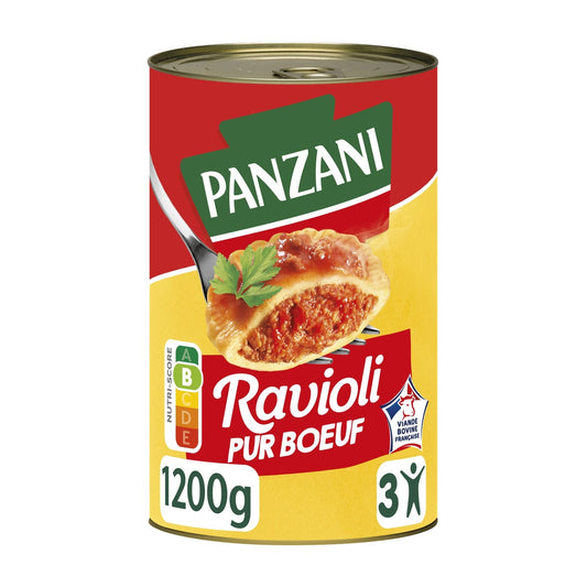 Plat Familial Ravioli Pur Bœuf PANZANI la boite de 1200g