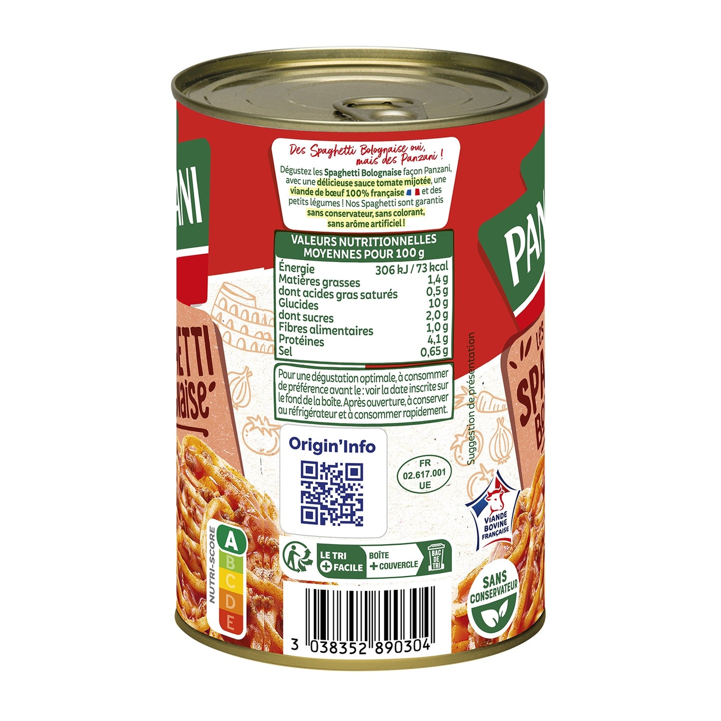 PANZANI Spaghetti Bolognese Ready Meal