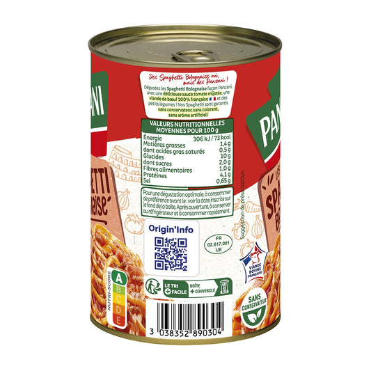 PANZANI Spaghetti Bolognese Ready Meal