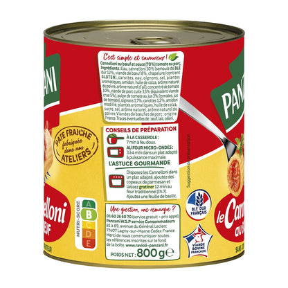 PANZANI Pure Beef Cannelloni Family Dish