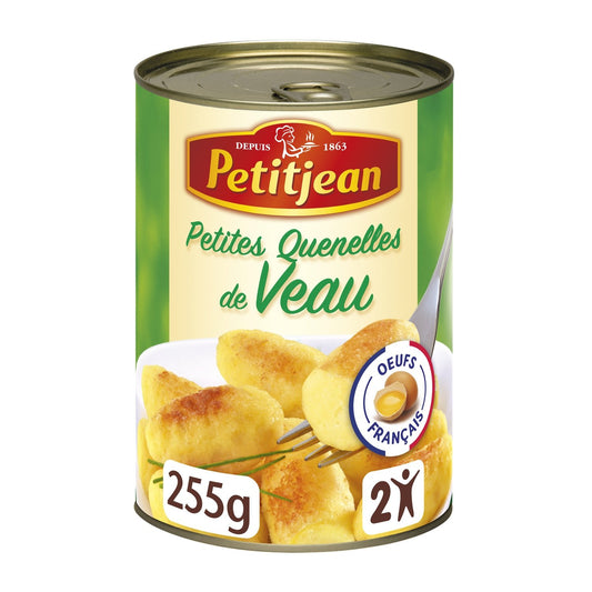 Plat Individuel Petites Quenelles de Veau PETIT JEAN la boîte de 255g