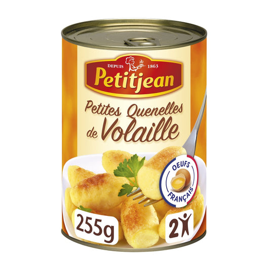 Plat Individuel Petites Quenelles de Volaille PETIT JEAN la boîte de 255g