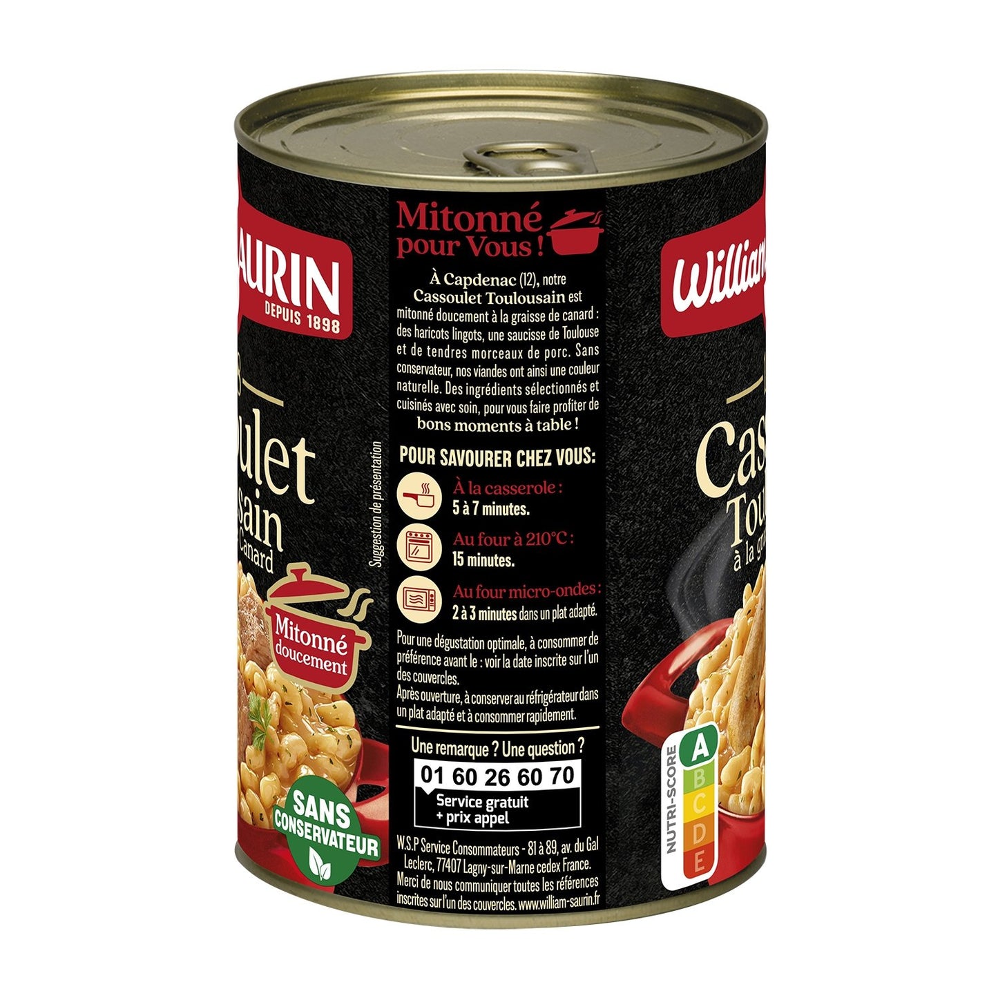 Individuelles Gericht Cassoulet Toulousain WILLIAM SAURIN