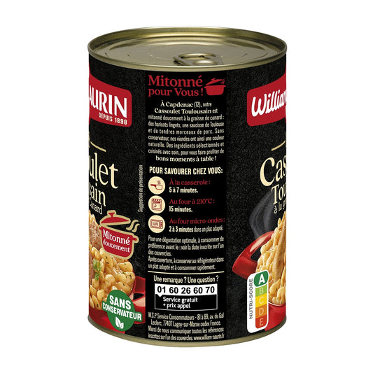Individual Dish Cassoulet Toulousain WILLIAM SAURIN