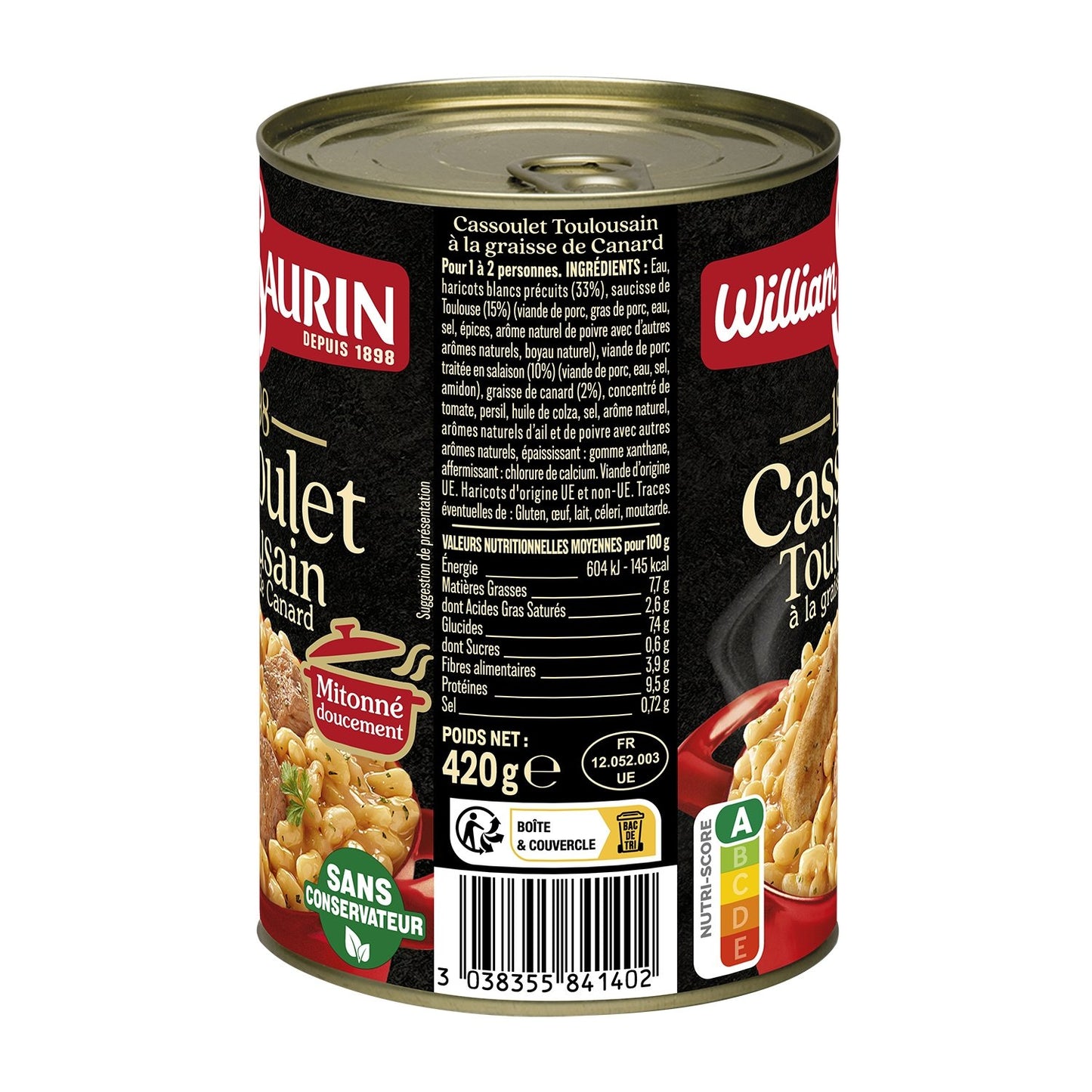 Individuelles Gericht Cassoulet Toulousain WILLIAM SAURIN