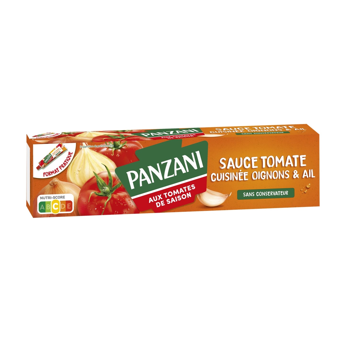 PANZANI Gekochte Tomatensauce mit Zwiebeln und Knoblauch