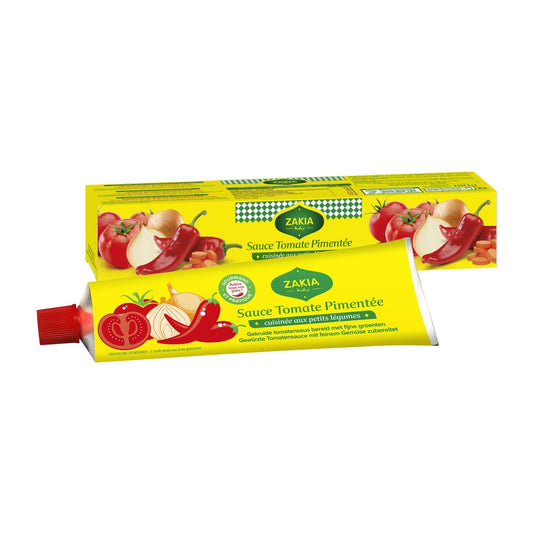 Sauce Tomate aux Petits Légumes et Piment ZAKIA le boite de 180g