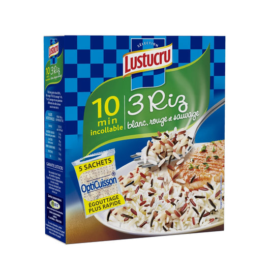 White, Red &amp; Black Rice 10min LUSTUCRU SELECTION