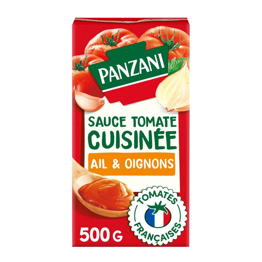Sauces Tomates Ail/oignons PANZANI la brique de 500 g