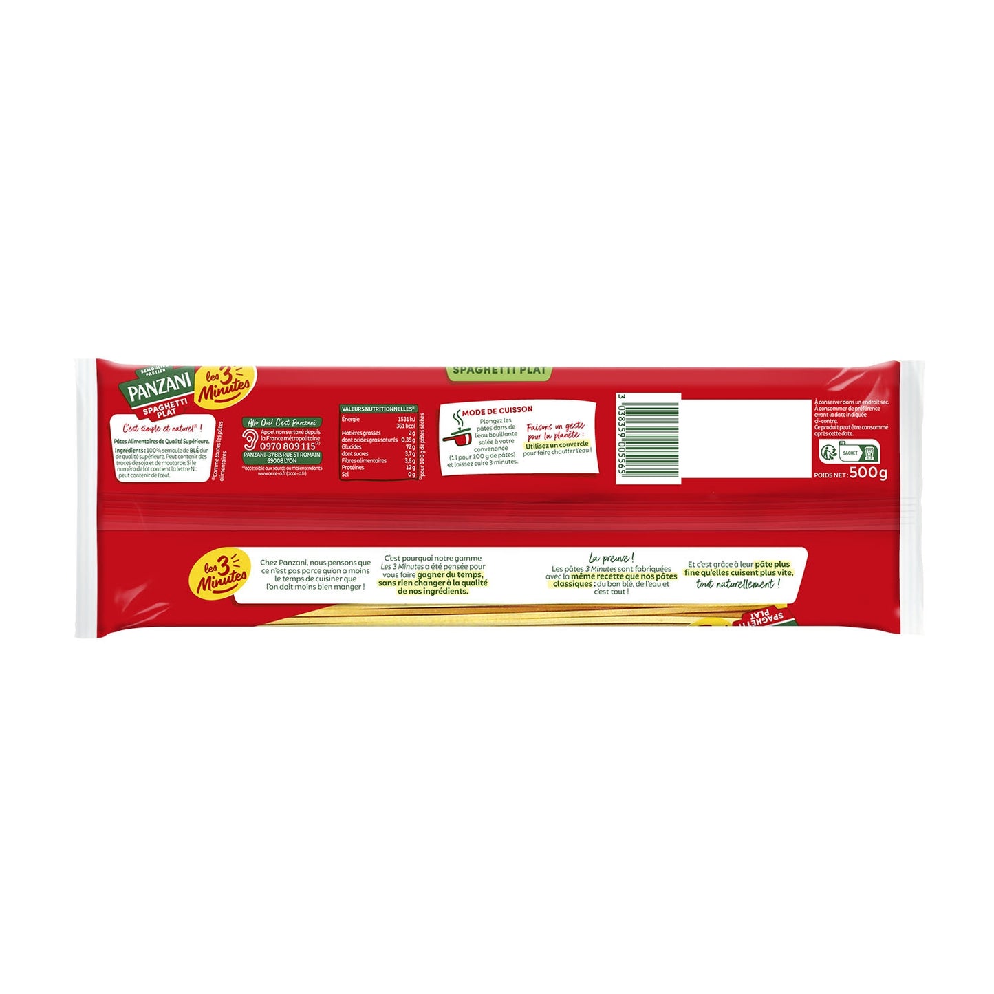 Spaghetti Pasta Dish 3 Minutes PANZANI