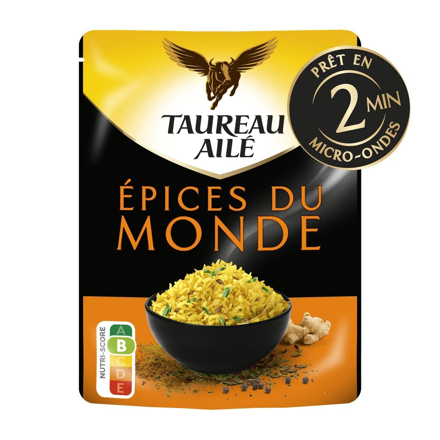 [ANTI-GASPILLAGE] Riz Basmati Épice du Monde Micro-Ondes 2min TAUREAU AILE - Date de durabilité minimale : 24/07/2025