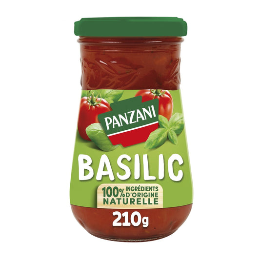 Sauce Tomate Basilic PANZANI le pot de 210g