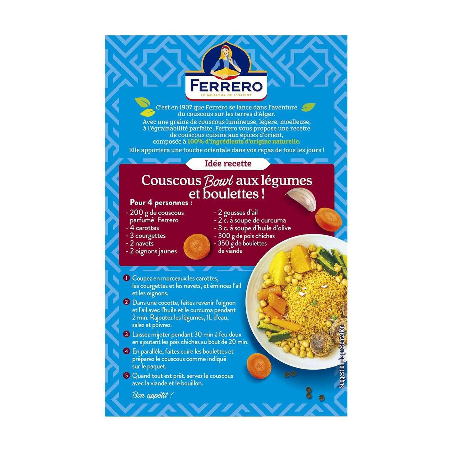 FERRERO Couscous Cooked with Oriental Spices
