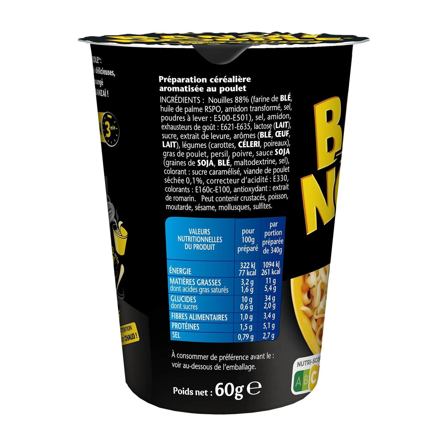 BANZAI NOODLE Chicken Flavor Pasta