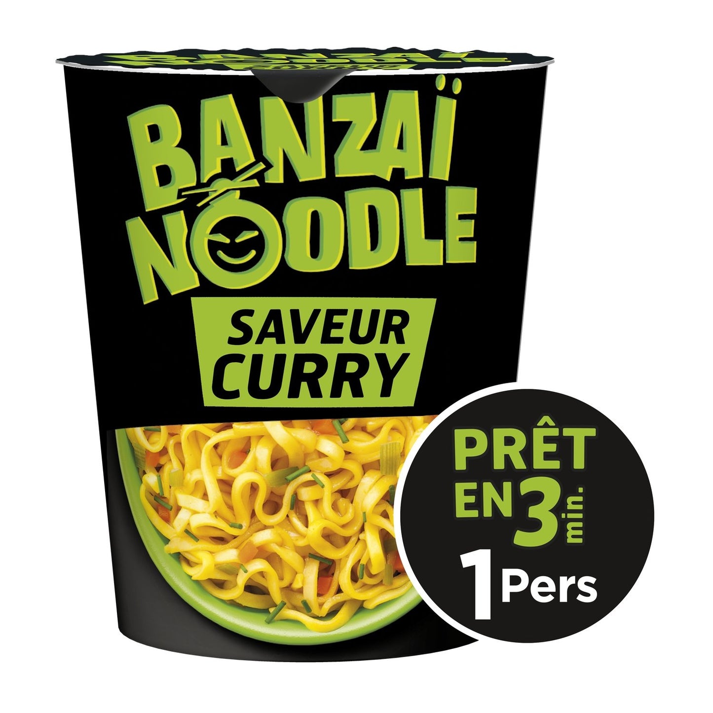 Instant Noodles Curry Flavor BANZAI NOODLE
