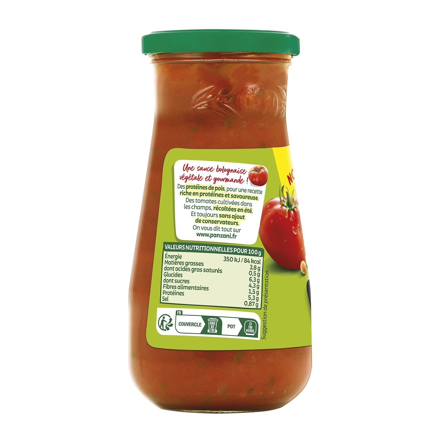 Sauce Bolognaise Végétarienne à Base de Pois PANZANI 