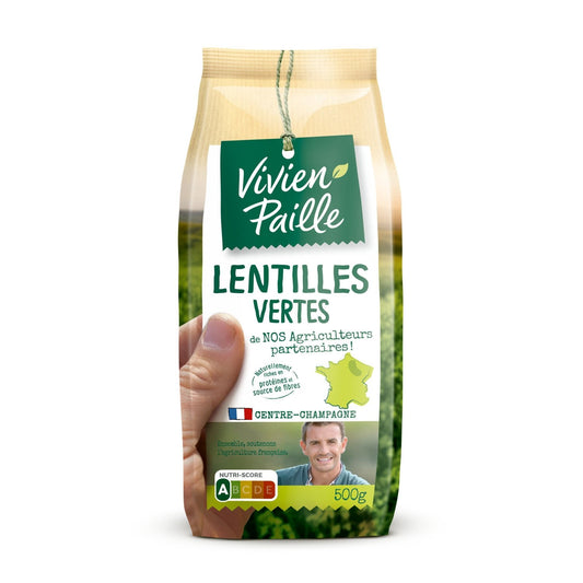 Lentilles Vertes VIVIEN PAILLE le sachet de 500g