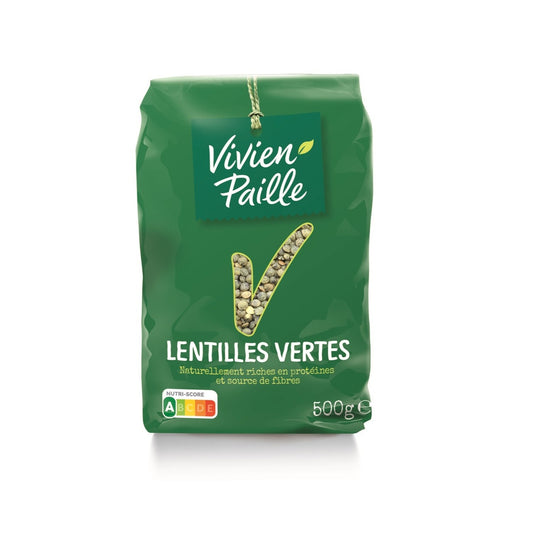 Lentilles Vertes VIVIEN PAILLE le paquet de 500 g