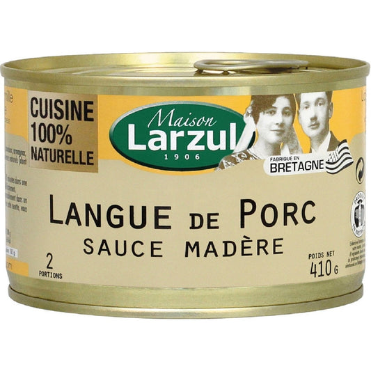Langue de Porc Sauce Madère LARZUL la boite de 410 g