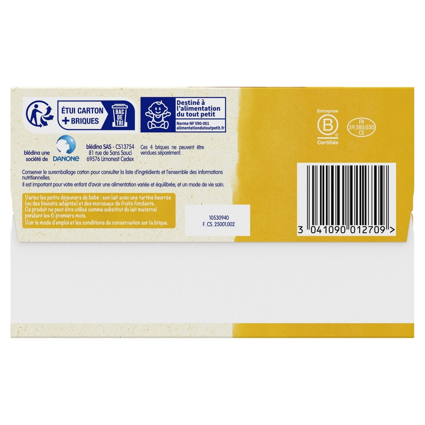 [ANTI-GASPILLAGE] Céréales Bébé Dès 12 Mois Saveur Choco Biscuité Croissance Blédidej BLEDINA - Date de durabilité minimale : 07/06/2025