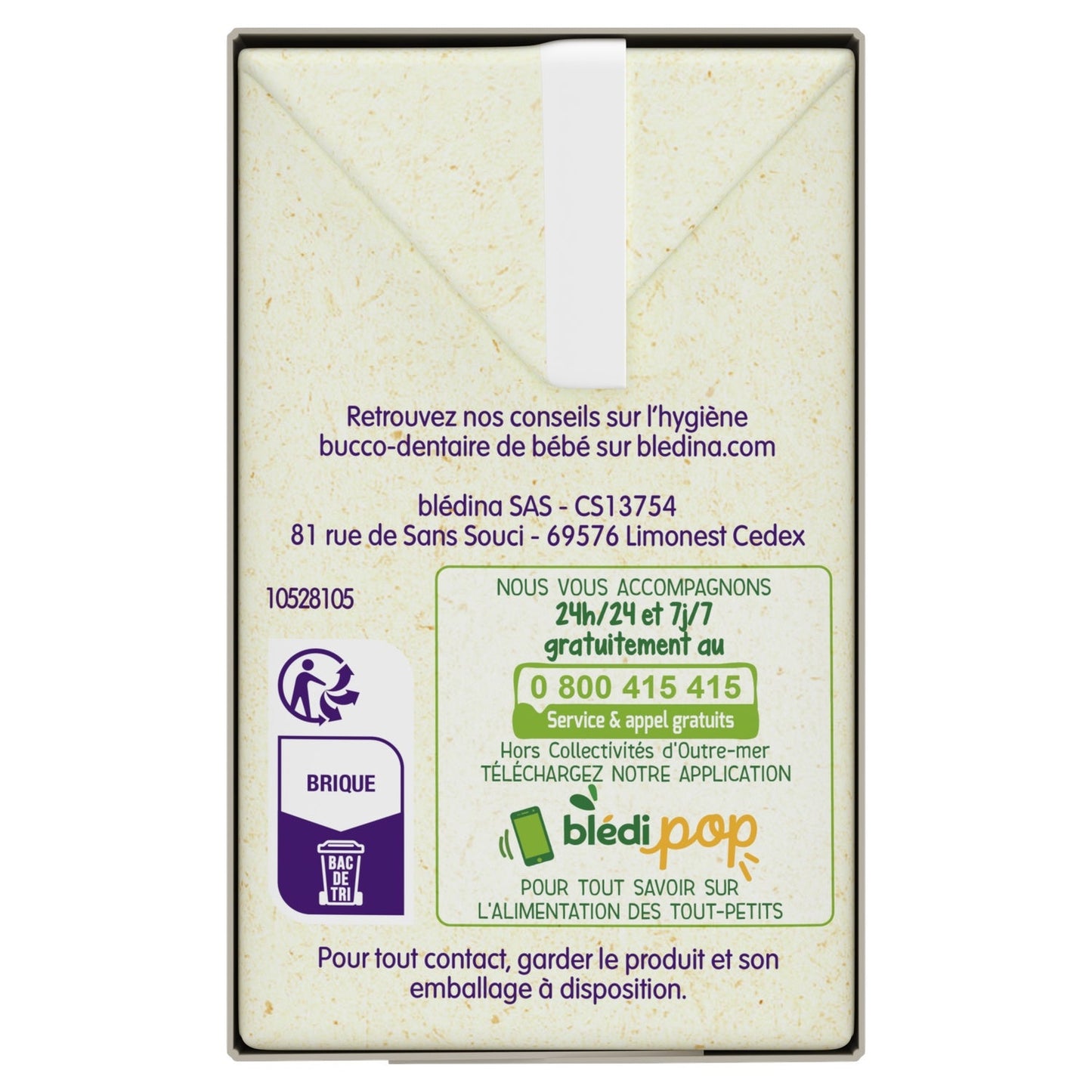 [ANTI-GASPILLAGE] Lait et Céréales Bébé du Soir Dès 12 Mois Carottes Petits Pois Blédiner BLEDINA - Date de durabilité minimale : 09/11/2025