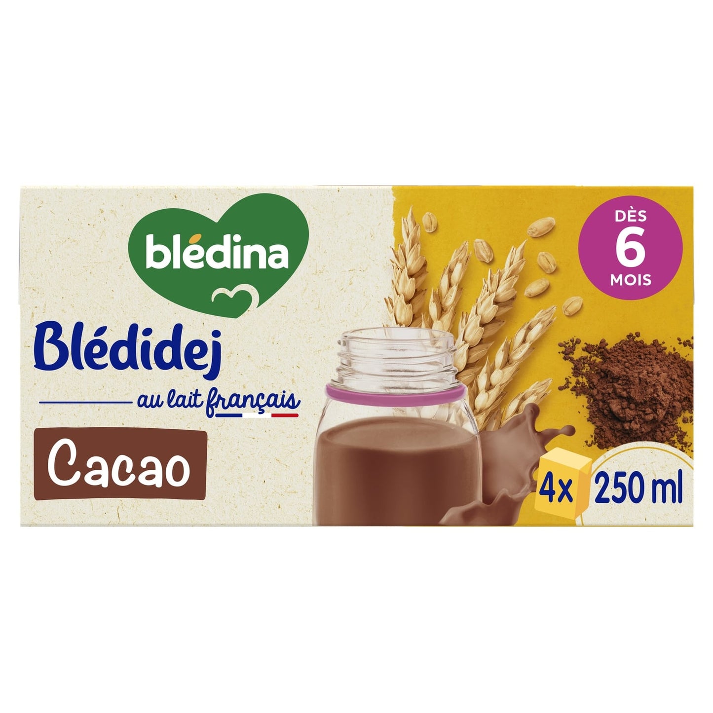 Céréales bébé dès 6 mois saveur Cacao Blédidej BLEDINA 