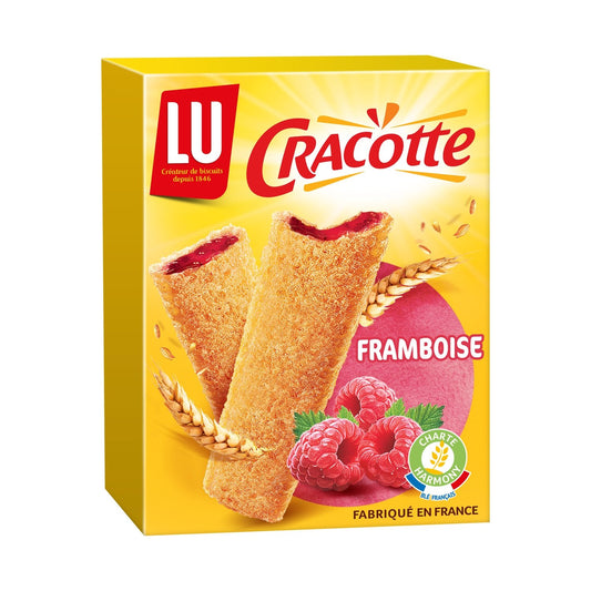 Biscottes Fourrées à la Framboise Cracotte LU La boîte de 200 g