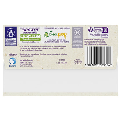 Evening Baby Milk and Cereals From 6 Months Carrot Flavor Blédiner BLEDINA