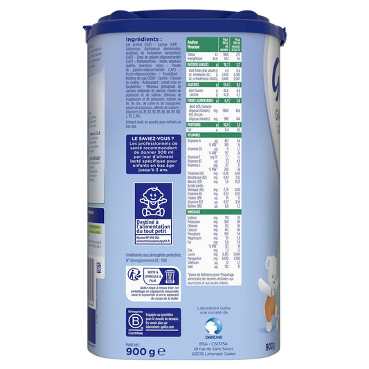Powdered Baby Milk for Growth 3rd Age From 12 Months Galliagest Croissance GALLIA