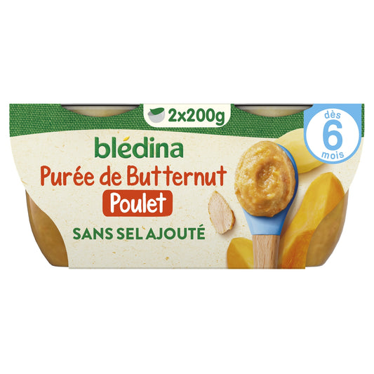 Baby Meal From 6 Months, BLEDINA Butternut Chicken Purée