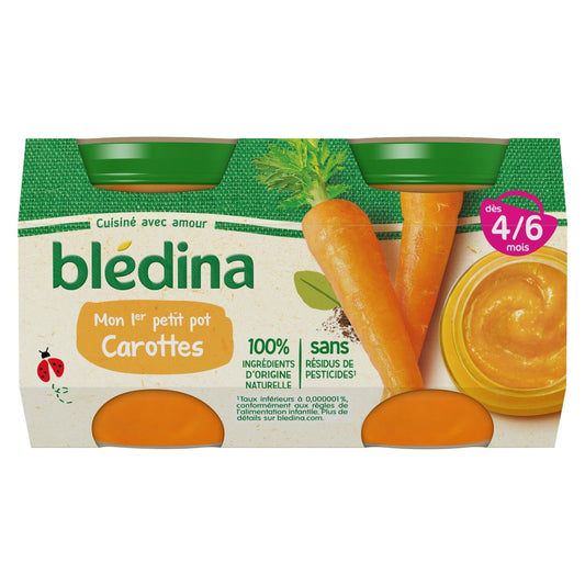Babygläschen ab 4/6 Monaten, BLEDINA Karotten