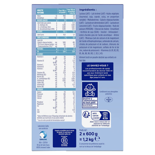 Calisma Croissance GALLIA Powdered Baby Milk for Growth 3rd Age From 12 Months