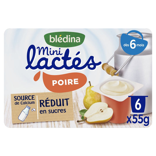 Baby Dairy Dessert From 6 Months Pear Mini Dairy BLEDINA