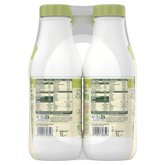Liquid Baby Milk 3rd Age From 10 Months Organic Les Récoltes Bio BLEDINA
