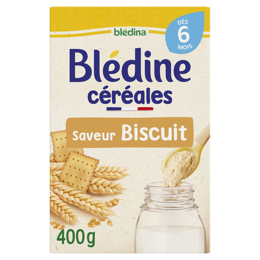 Céréales Bébé Dès 6 Mois Saveur Biscuit Blédine BLEDINA la boite de 400g