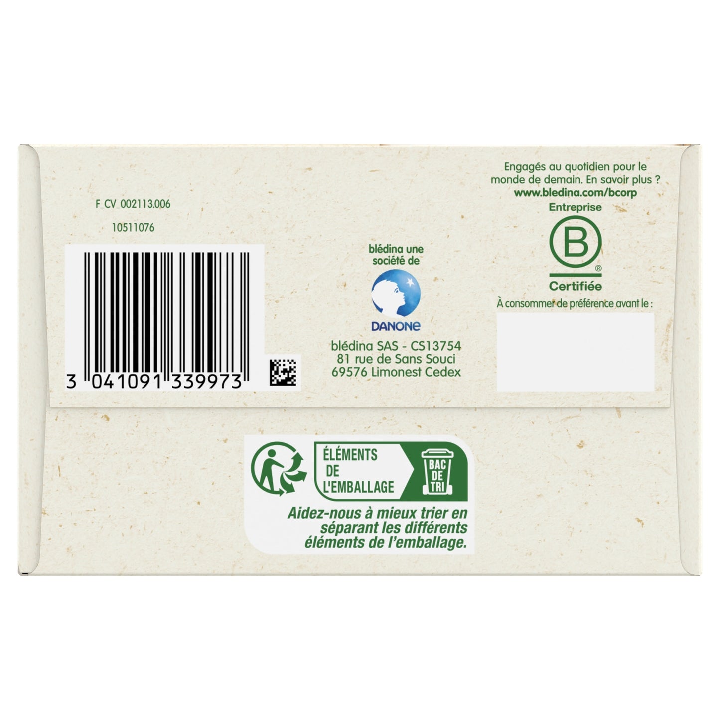 Baby Cereals From 12 Months Vanilla Flavor Growth Blédine BLEDINA