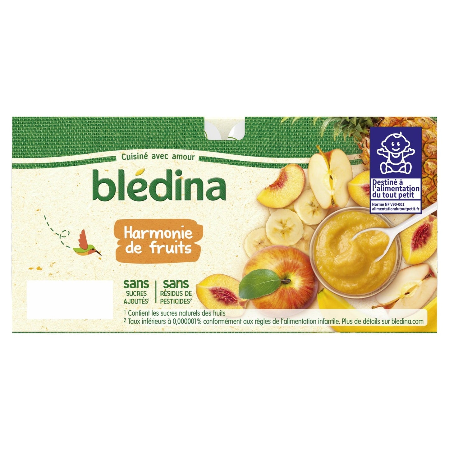 BLEDINA Fruit Harmony Baby Compotes from 6 Months