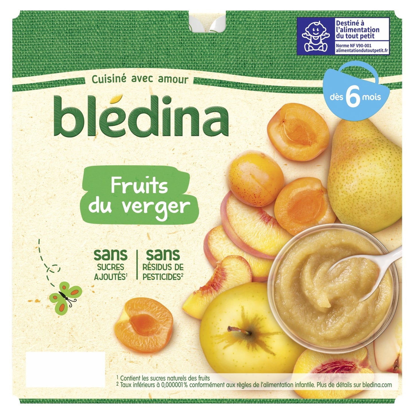 Baby Fruit Puree From 6 Months BLEDINA Orchard Fruits