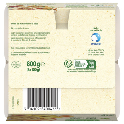Baby Fruit Puree From 6 Months BLEDINA Orchard Fruits
