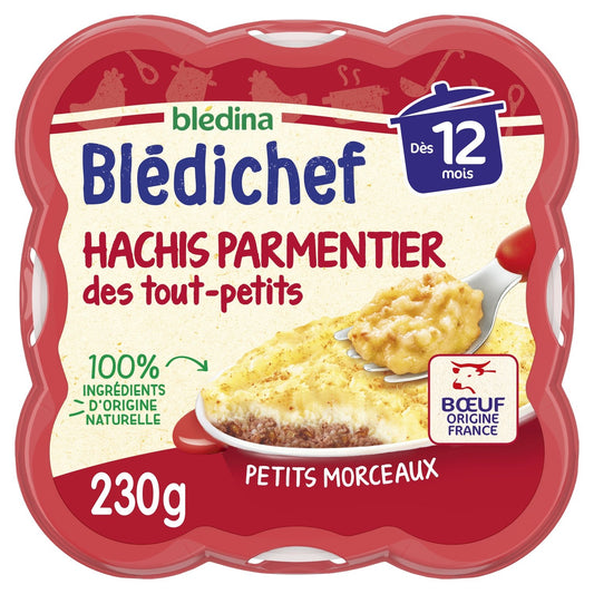 Plat Bébé Dès 12 Mois Hachis Parmentier Blédichef BLEDINA l'assiette de 230g