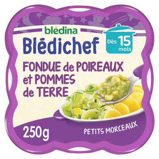 Babygericht ab 15 Monaten Lauch-Kartoffel-Fondue Blédichef BLEDINA